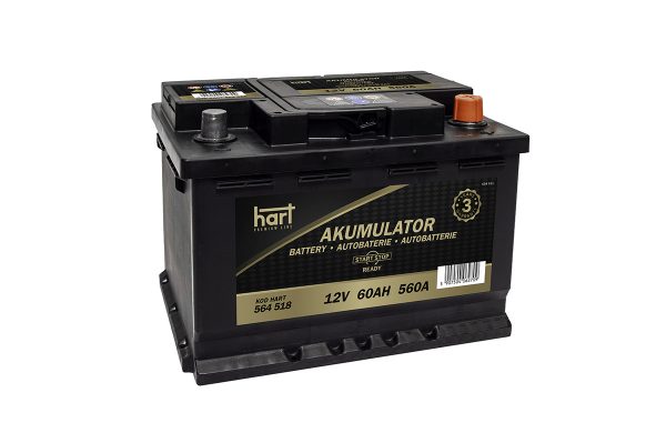 Akumuliatorius HART PREMIUM 60Ah 560A