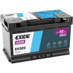 EXIDE EK820 82Ah 800A (EN) AGM akumuliatorius